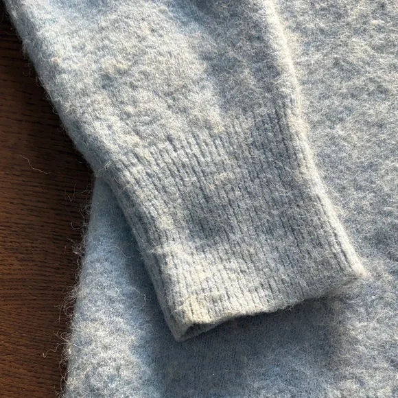 BABATON THE GROUP - Baby Blue Alpaca/Wool blend Crewneck Sweater - Picture 5 of 8